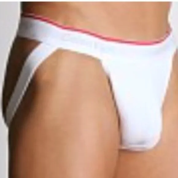 2008 Calvin Klein Tech Active JockStrap White Large 36-38 waist discontinued NIB - Picture 2 of 4